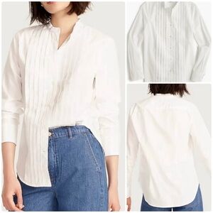 Collection Thomas Mason® tuxedo shirt in cotton voile